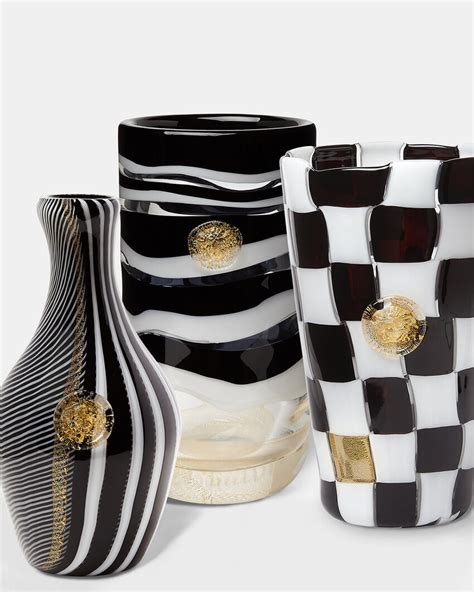 venini versace vase|Gessato Venini Versace Vase.